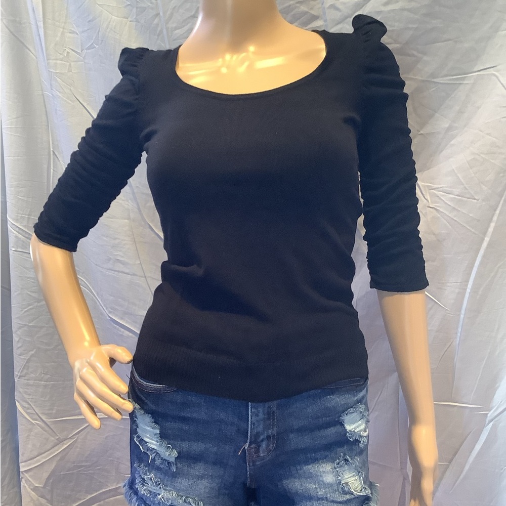 NWOT -I.N.C. 3/4 Sleeve Sweater Top - Picture 4 of 6